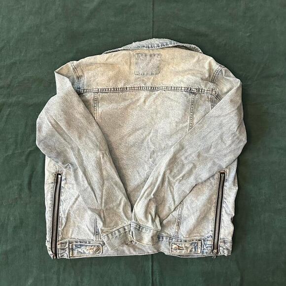 Y2k forever 21 distressed denim jacket - Picture 7 of 7